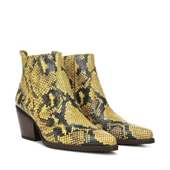 Sam Edelman Winona Snake Print Ankle Bootie - Picture 1 of 8